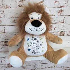 Plüschtier Löwe zur Taufe