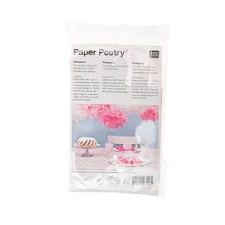 Pompons Seidenpapier 3 Stück rosa