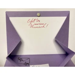 PopUp Geldkarte Gutscheinkarte - Geburtstagskarte besondere Form mit Grußtext Handarbeit mit Stampin'up