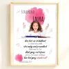 Poster Einschulung personalisiert Wünsche Mutmacher | eigenes Foto Mädchen | Geschenkidee erster Schultag