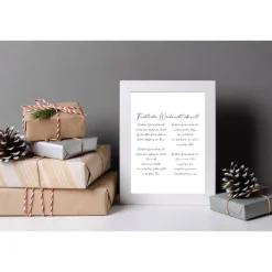 Poster FRÖHLICHE WEIHNACHT ÜBERALL | Weihnachtslied | Weihnachtsgeschenk | Merry Christmas | Frohe Weihnachten | Geschen