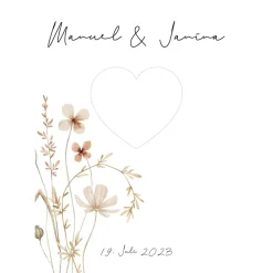 Poster Geldgeschenk Hochzeit, Verlobung personalisiert