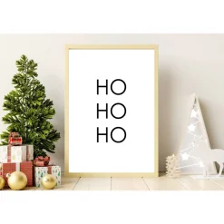 Poster HO HO HO | Weihnachtslied | Weihnachtsgeschenk | Merry Christmas | Frohe Weihnachten | Geschenk Familie | xmas |