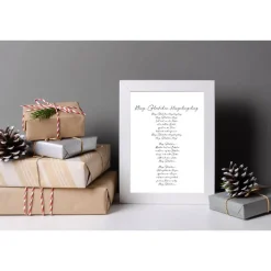 Poster KLING, GLÖCKCHEN, KLINGELINGELING | Weihnachtslied | Weihnachtsgeschenk | Merry Christmas | Frohe Weihnachten | G