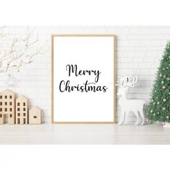 Poster MERRY CHRISTMAS | Weihnachtslied | Weihnachtsgeschenk | Merry Christmas | Frohe Weihnachten | Geschenk Familie |