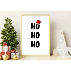 Poster Set Weihnachten Schneemann HoHoHo Rentier Weihnachtsmütze rote Nase perfekte Weihnachtsdeko Weihnachtsgeschenk