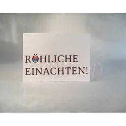 Postkarte A6, »Röhliche Einachten«