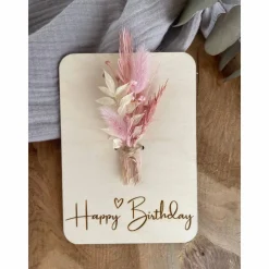 Postkarte aus Holz / Grußkarte / Holzkarte / Geldgeschenk / Geburtstagskarte / Geschenkidee zum Geburtstag