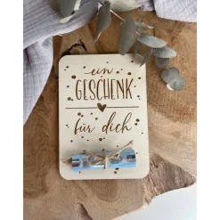 Postkarte aus Holz / Grußkarte / Holzkarte / Geldgeschenk / Geburtstagskarte / Geschenkidee zum Geburtstag