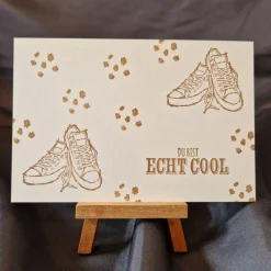Postkarte mit Motiv / Karte mit Turnschuhe / Karte zum Geburtstag / schöne Postkarte / Geschenk zum Geburtstag