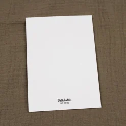 Postkarte zur Geburt Grußkarte baby Karte mit Umschlag kraftpapier Chromokarton grün creme neutral genderneutral