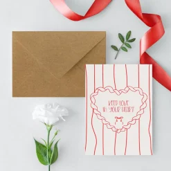 Postkarten Set *Happy Valentine* / 3 Geschenkkarten für Valentinstag