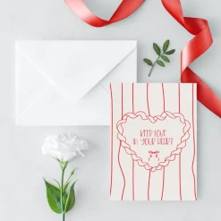 Postkarten Set *Happy Valentine* / 3 Geschenkkarten für Valentinstag