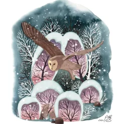 Postkarten-Set Wintermärchen | Magischer Winterzauber in Aquarell