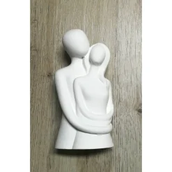 Pärchen, Liebespaar Figur, Keraflott, weiß, handmade