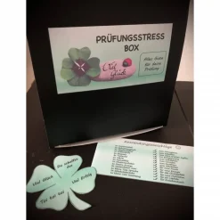 Prüfungsstressbox, Motivationsbox für alle die vor großen Prüfungen stehen - fertig befüllt