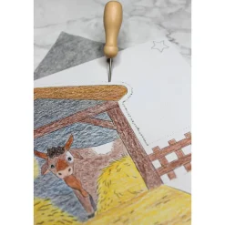 Prickel-Vorlagen-Set „Weihnachtskrippe“ inkl. Zubehör