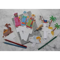 Prickel-Vorlagen-Set „Weihnachtskrippe“ inkl. Zubehör