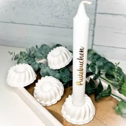 Pustekuchen Gugelhupf Set mit Kerze | Kerzenhalter | Geburtstag Muttertag