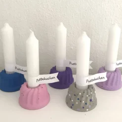 Pustekuchen, süßer Mini-Beton-Gugl verschiedene Farben, Pünktchen, ca. 4 cm