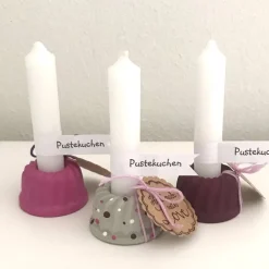 Pustekuchen, süßer Mini-Beton-Gugl verschiedene Farben, Pünktchen, ca. 4 cm