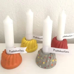 Pustekuchen, süßer Mini-Beton-Gugl verschiedene Farben, Pünktchen , ca. 4 cm