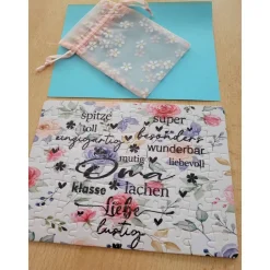 Puzzle mit liebevollem Spruch für Oma – Geschenkidee, Sublimation, 3D-Optik