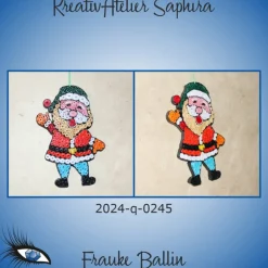 ►2024-q-0245◄ kleines, fröhliches Weihnachtsmännlein