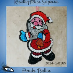 ►2024-q-0189◄ Weihnachtsmännlein mit blauen Handschuhen