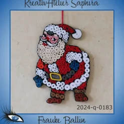 ►2024-q-0183◄ Weihnachtsmännlein mit blauen Handschuhen 2