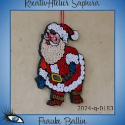 ►2024-q-0183◄ Weihnachtsmännlein mit blauen Handschuhen 2