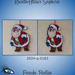 ►2024-q-0183◄ Weihnachtsmännlein mit blauen Handschuhen 2