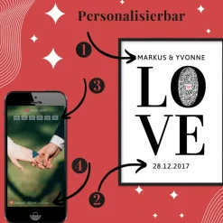 QrCode Foto Slideshow | Personalisiertes Partner Geschenk | LOVE