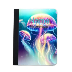 Qualle Zeugnismappe personalisiert | Zeugnismappe | Zeugnismappe mit Namen | Urkundenmappe
