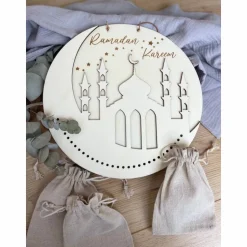 Ramadan Kalender für Kinder / Ramadan Kareem Kalender mit Namen möglich / Eid Mubarak / Zuckerfest Kalender