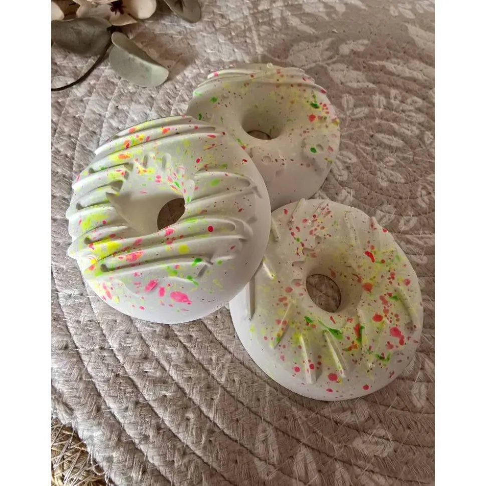 Raysin Geburtstags Kerzenhalter Donut – Handgefertigte Deko & Geschenkidee mit Kerze