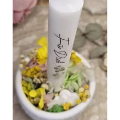 Raysin Schale mit Trockenblumen & Kerze – Geschenkidee „Für dich“