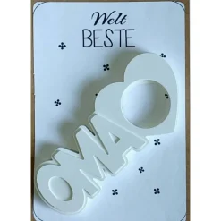 Raysin Schriftzug "OMA" für Schokokugeln