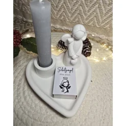 Raysin-Deko-Set Schutzengel für Dich – Herzschale, Engel & Streichhölzer – Geschenk & Trostspender