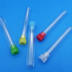 Reagenzglas mit Stopfen, klar, 100x16 mm, Kunststoff, für Ordnung & Gastgeschenke