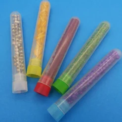 Reagenzglas mit Stopfen, milchig, 100x16 mm, Form A, Kunststoff, Ordnung, Gastgeschenk