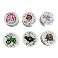 Rechenkette mit Namen Endlich Schulkind Retro Dino ABC Zahlenreihe Einschulung