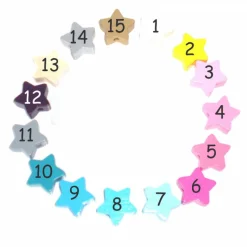 Rechenkette mit Namen Sterne ABC Schulanfang Zählen bis 20 Lernhilfe