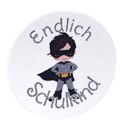 Rechenkette Superheld mit Namen Endlich Schulkind ABC Junge Schulanfang