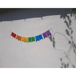 Regenbogen Girlande Pride Wimpelkette CSD Rainbow lgbtq+