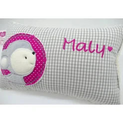 Reh Rehkitz Rehlein Kuschelkissen mit gesticktem Namen Kinderkissen Babykissen Namenskissen Kindergartengeschenk