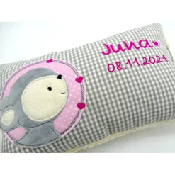 Reh Rehkitz Rehlein Kuschelkissen mit gesticktem Namen