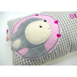 Reh Rehkitz Rehlein Kuschelkissen mit gesticktem Namen