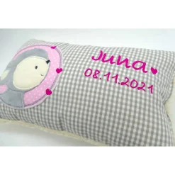 Reh Rehkitz Rehlein Kuschelkissen mit gesticktem Namen