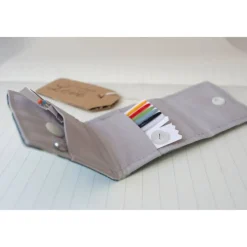 Reisenähset EUKALYPTUS Reiseetui Nadelmäppchen Nadeletui Urlaub Reisen nachhaltig Geschenk Geburtstag Blau Grau Blätter